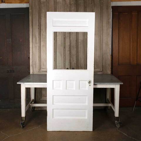 #54929 31x80 Salvaged Antique Half Lite Entry Door image 5