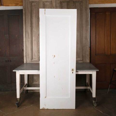 #54930 29x83 Antique 1 Panel Wood Interior Door image 5