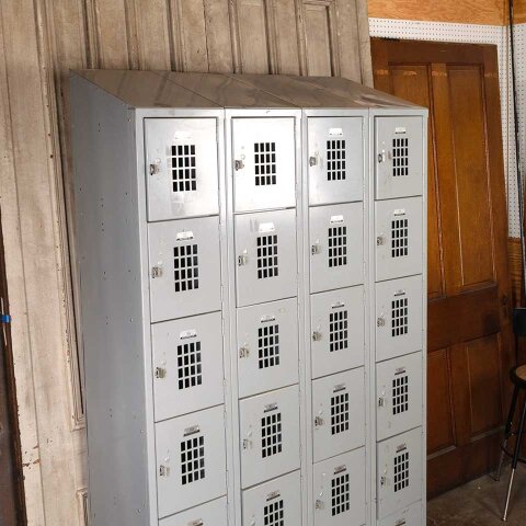 #54945 Vintage Metal Gym Locker Room 24 Lockers image 3