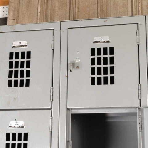 #54945 Vintage Metal Gym Locker Room 24 Lockers image 6