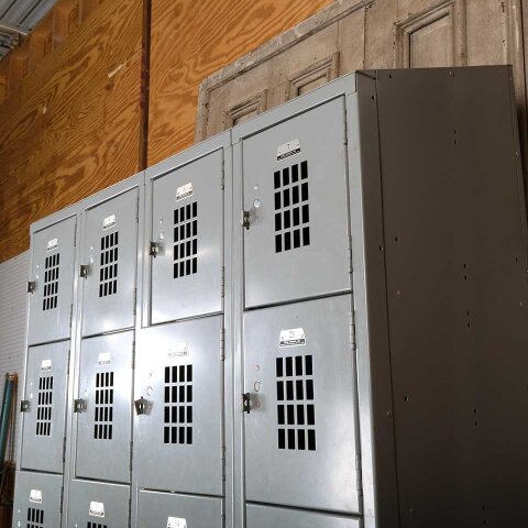 #54946 Vintage Metal Gym Locker Room 24 Lockers image 6