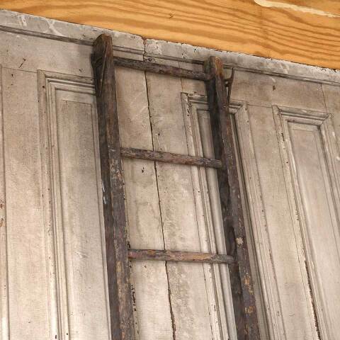 #54947 17x105 Antique 9 Rung Wood Ladder image 3