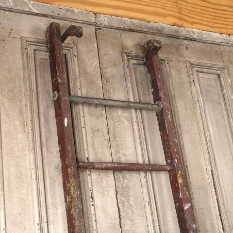 #54949 21x102 Antique 8 Rung Wood Ladder image 3