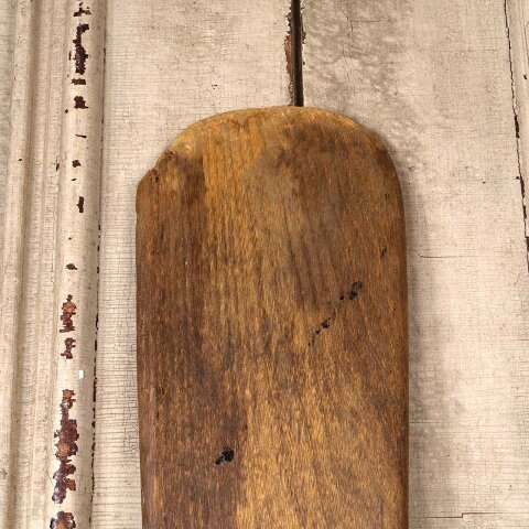 #54965 71" Antique Long Oak Wood Boat Oar image 4