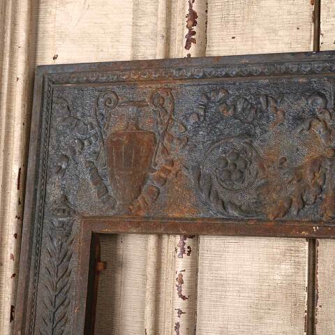 #54966 21x30 Antique Cast Iron Fireplace Surround image 2