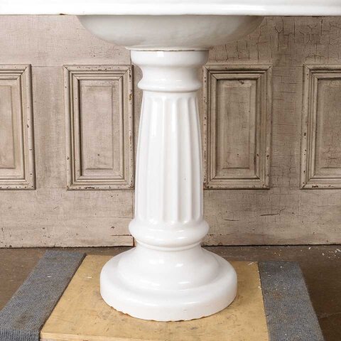 #54970 34x32 Antique Oval Bathroom Pedestal Sink image 3