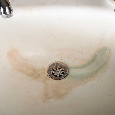 #54970 34x32 Antique Oval Bathroom Pedestal Sink image 5