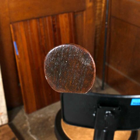 #54971 84" Salvaged Antique Wood Staircase Handrail image 4