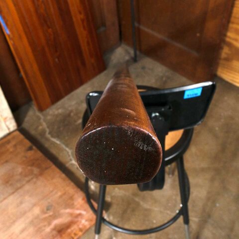 #54971 84" Salvaged Antique Wood Staircase Handrail image 5
