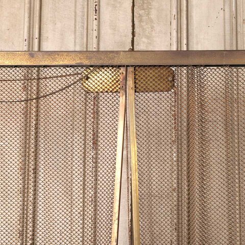 #54978 38x31 Antique Brass Fireplace Ember Screen image 3