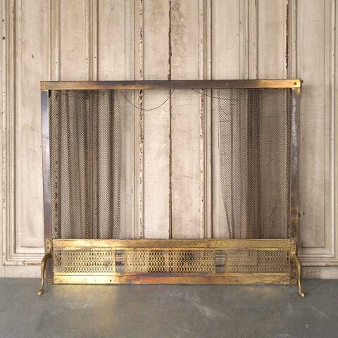 #54979 40x32 Antique Brass Fireplace Ember Screen image 6