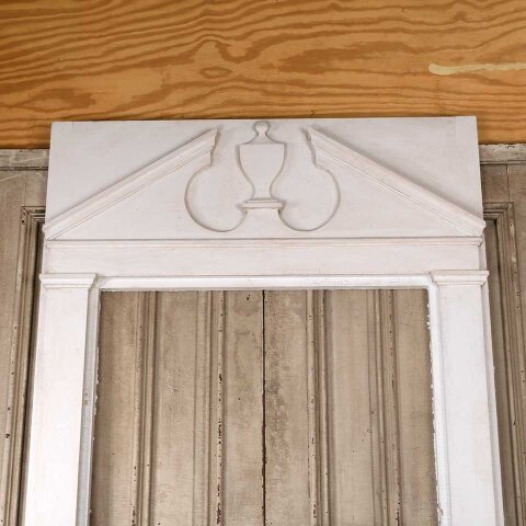 #54981 50x111 Antique Wood Entryway w/ Pediment image 2