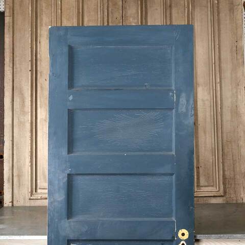 #54984 32x79 Antique 5 Panel Interior Wood Door image 2