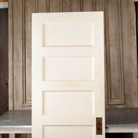 #54986 30x80 Antique 5 Panel Interior Wood Door image 2