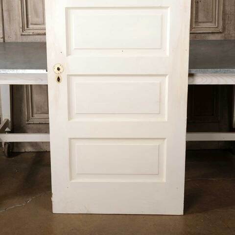 #54992 30x79 Antique 5 Panel Interior Door w/ Mirror image 3