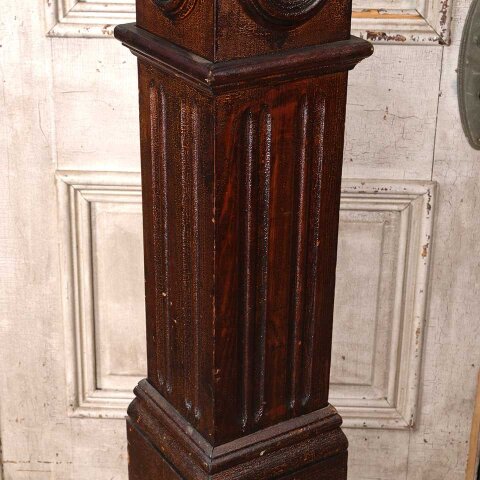#55002 57" Antique Wood Staircase Newel Post image 3