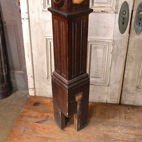 #55002 57" Antique Wood Staircase Newel Post image 5