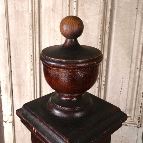 #55002 57" Antique Wood Staircase Newel Post image 7