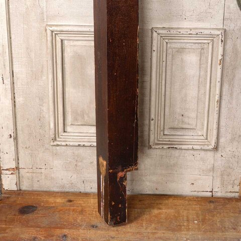 #55003 58" Antique Wood Staircase Newel Post image 4