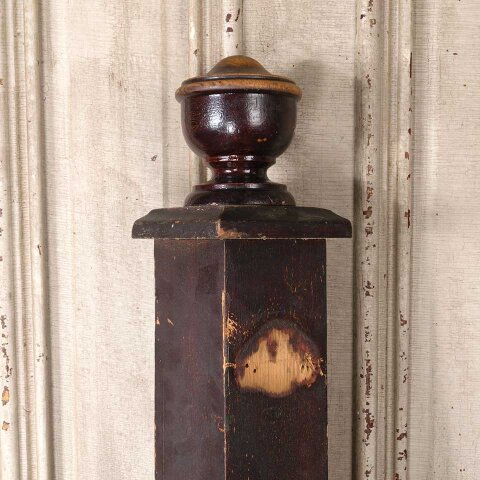 #55003 58" Antique Wood Staircase Newel Post image 7