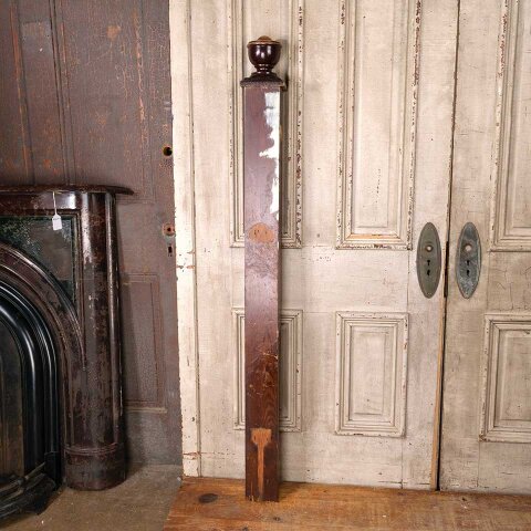 #55004 60" Antique Wood Staircase Newel Post image 4