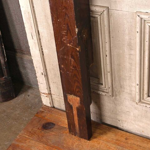 #55004 60" Antique Wood Staircase Newel Post image 6