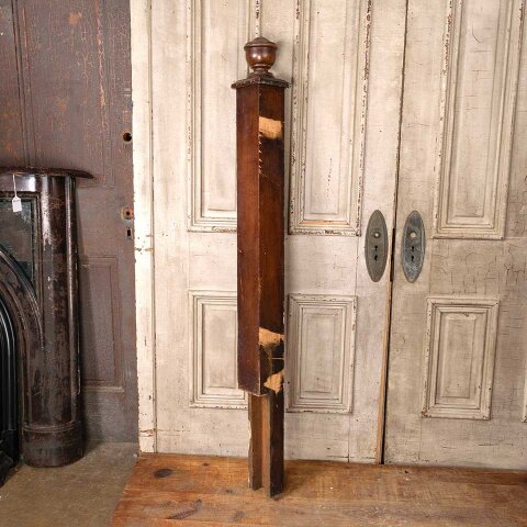 #55005 59" Antique Wood Staircase Newel Post image 5