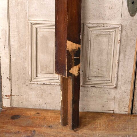 #55005 59" Antique Wood Staircase Newel Post image 6
