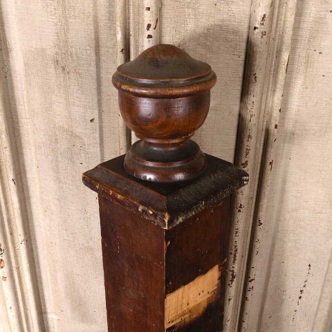 #55005 59" Antique Wood Staircase Newel Post image 8