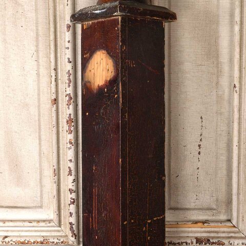 #55006 Salvaged Antique Wood Staircase Newel Post image 7