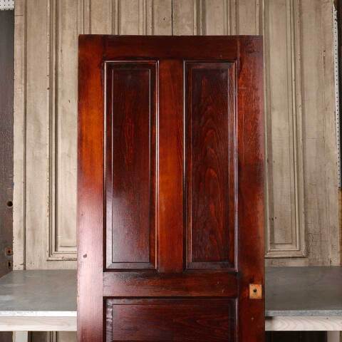#55007 30x78 Antique 5 Panel Pine Interior Door image 2