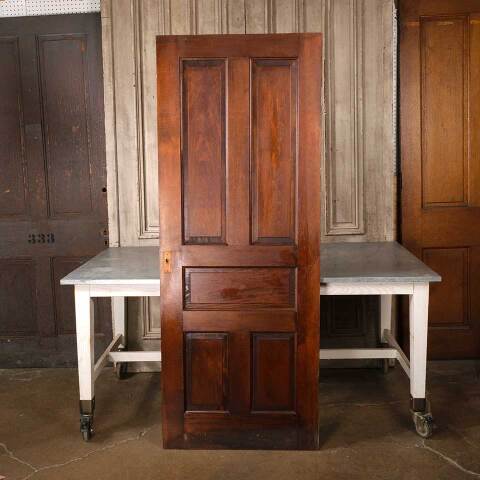 #55007 30x78 Antique 5 Panel Pine Interior Door image 4