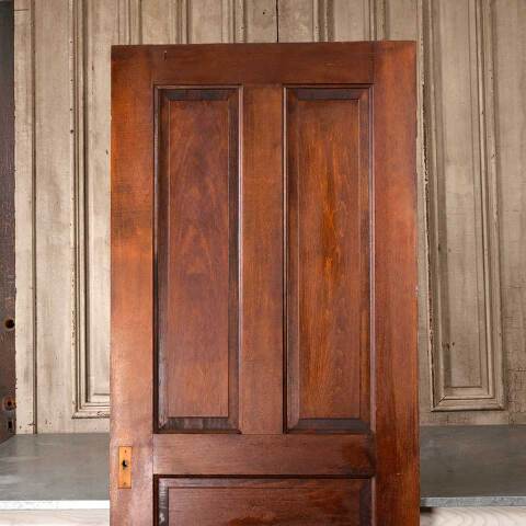 #55007 30x78 Antique 5 Panel Pine Interior Door image 5