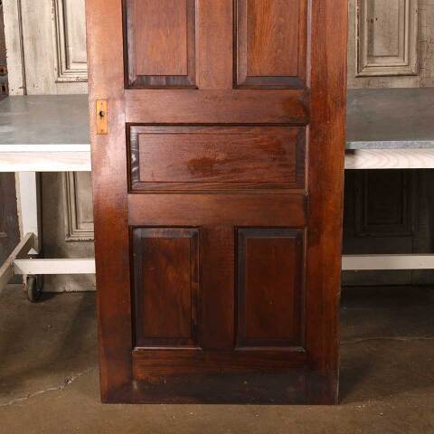 #55007 30x78 Antique 5 Panel Pine Interior Door image 6