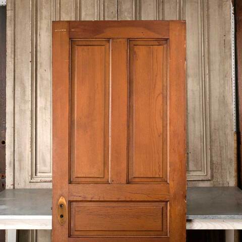#55008 31x79 Antique 5 Panel Pine Interior Door image 5