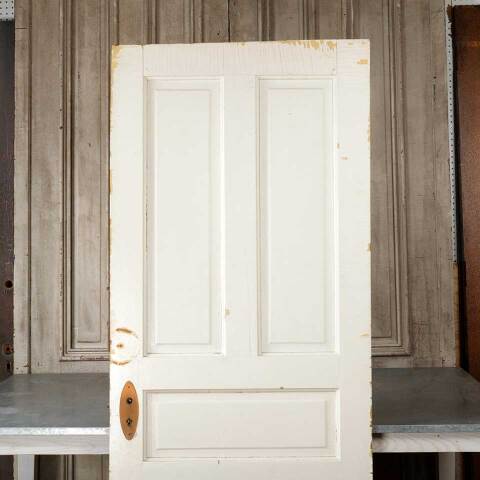 #55009 31x80 Antique 5 Panel Pine Interior Door image 6