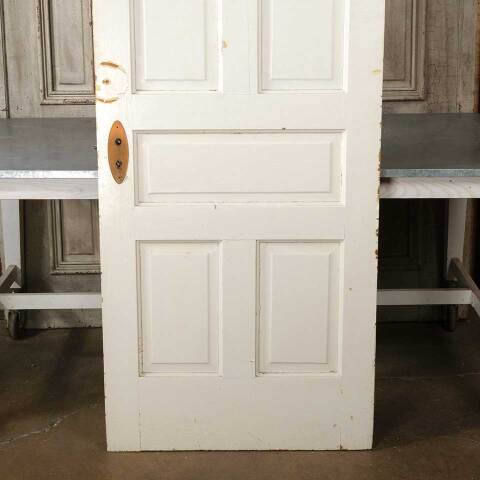 #55009 31x80 Antique 5 Panel Pine Interior Door image 7