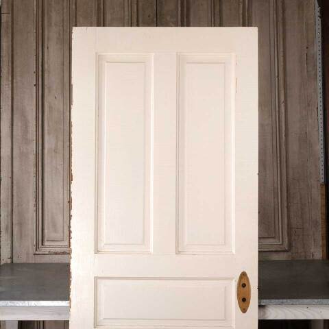 #55010 31x79 Antique 5 Panel Pine Interior Door image 7