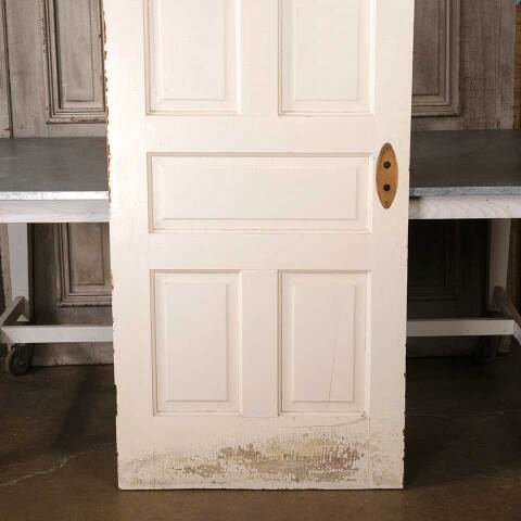 #55010 31x79 Antique 5 Panel Pine Interior Door image 8