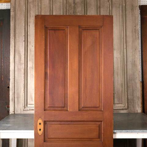 #55010 31x79 Antique 5 Panel Pine Interior Door image 2