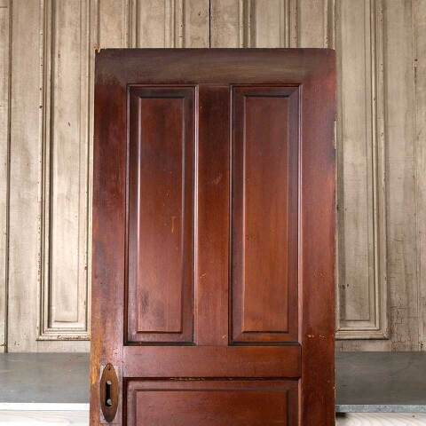 #55012 30x77 Antique 5 Panel Wood Interior Door image 6