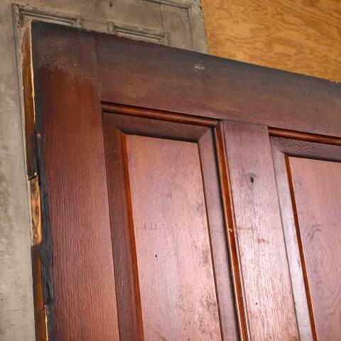 #55012 30x77 Antique 5 Panel Wood Interior Door image 4