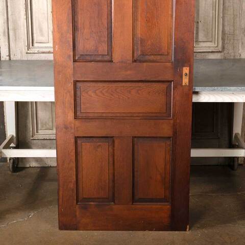 #55013 30x77 Antique 5 Panel Pine Interior Door image 3