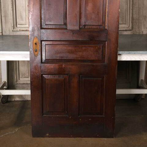 #55014 32x79 Antique 5 Panel Pine Interior Door image 7