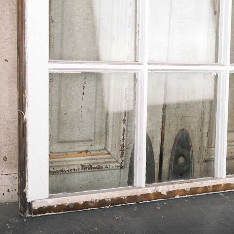 #55015 32x37 Antique Divided 9 Lite Wood Window image 7