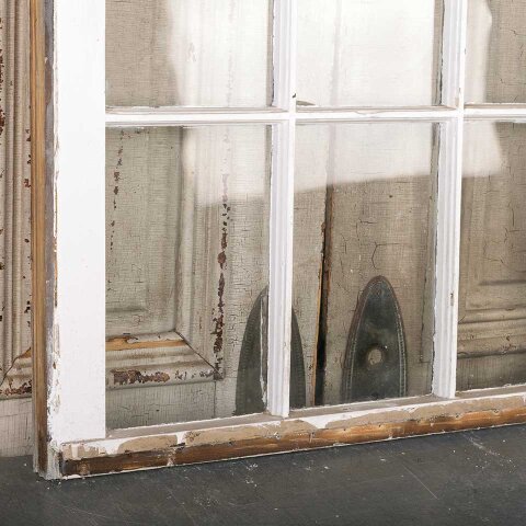 #55016 27x38 Antique Divided 9 Lite Wood Window image 3