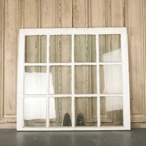 #55018 40x38 Antique Divided 12 Lite Wood Window image 5