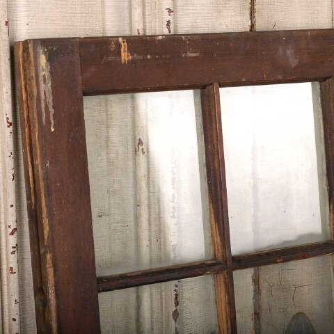 #55022 24x19 Antique Divided 6 Lite Wood Window image 2