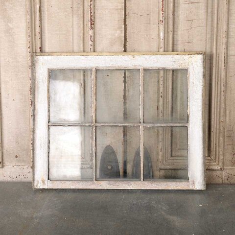 #55022 24x19 Antique Divided 6 Lite Wood Window image 4