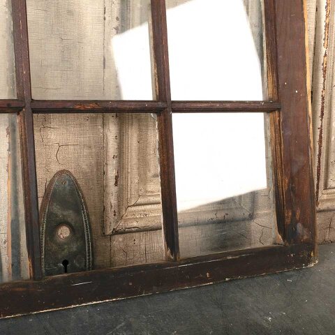 #55025 32x19 Antique Divided 8 Lite Wood Window image 3